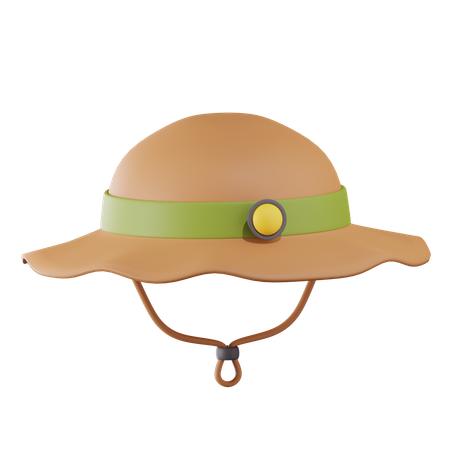 Chapeau de camping  3D Icon