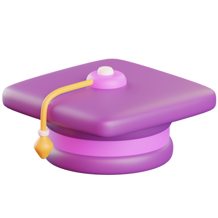 Chapeau de remise de diplôme  3D Icon