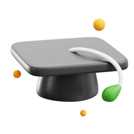 Chapeau de remise de diplôme  3D Icon