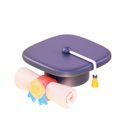 Chapeau de remise de diplôme  3D Icon