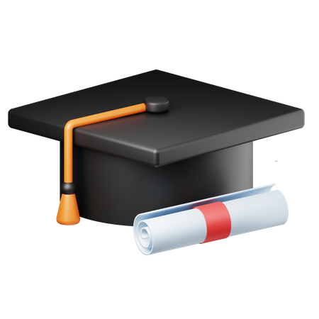 Chapeau de remise de diplôme  3D Icon