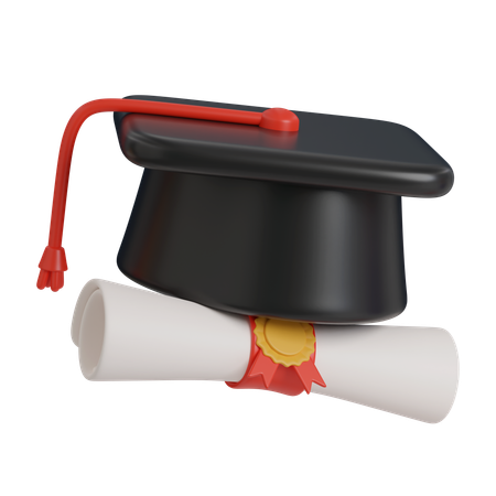 Chapeau de remise de diplôme  3D Icon