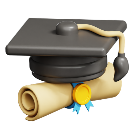 Chapeau de remise de diplôme  3D Icon