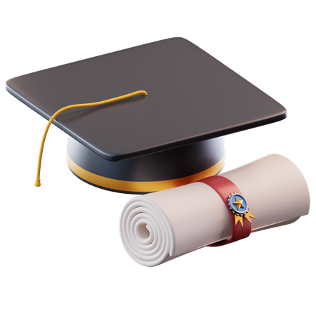 Chapeau de diplômé  3D Icon