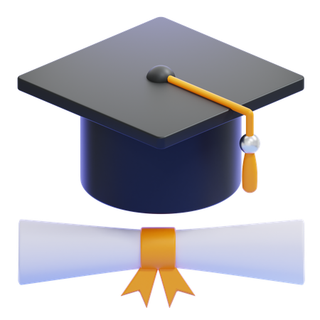 Chapeau de remise de diplôme  3D Icon