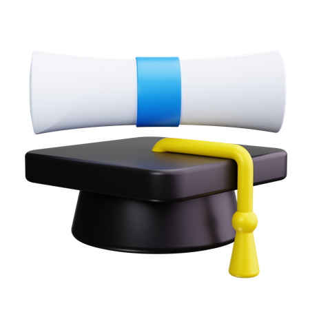 Chapeau de remise de diplôme  3D Icon