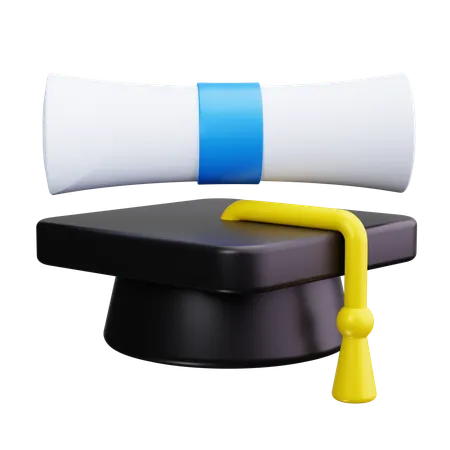 Chapeau de remise de diplôme  3D Icon