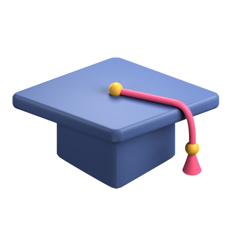 Chapeau de remise de diplôme  3D Illustration