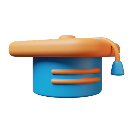 Chapeau de remise de diplôme  3D Illustration