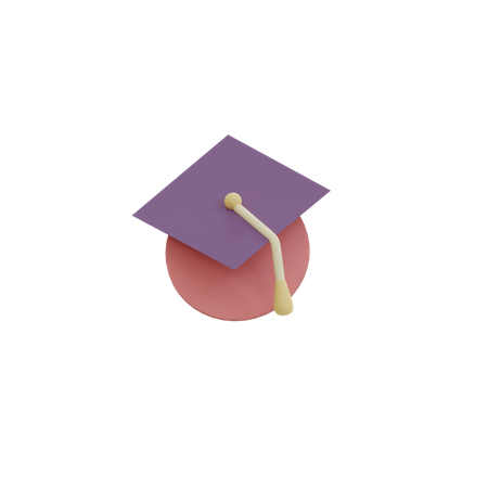 Chapeau de remise de diplôme  3D Illustration