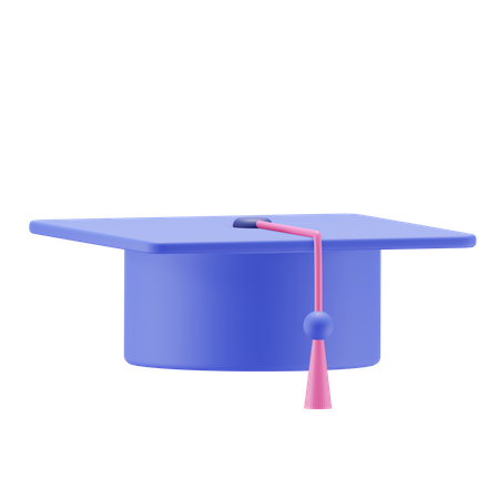 Chapeau de remise de diplôme  3D Illustration