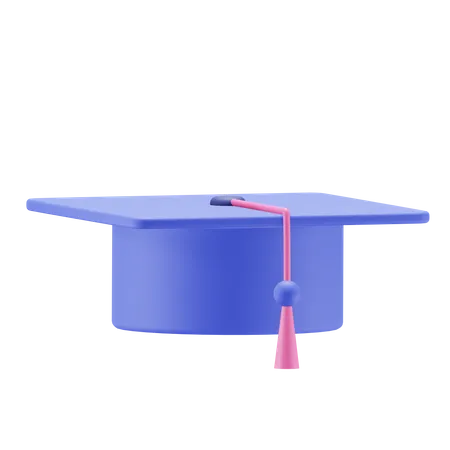 Chapeau de remise de diplôme  3D Illustration