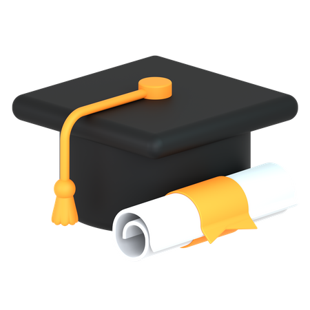 Chapeau de remise de diplôme  3D Icon