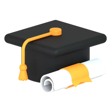 Chapeau de remise de diplôme  3D Icon