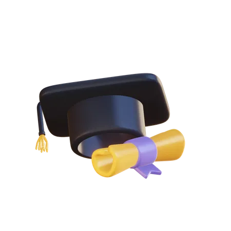 Chapeau de remise de diplôme  3D Icon