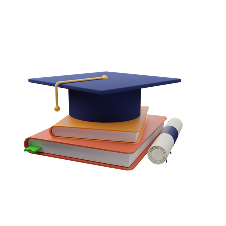 Chapeau de remise de diplôme  3D Icon