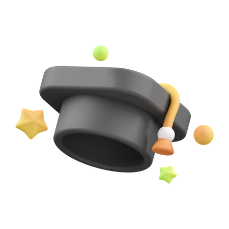 Chapeau de remise de diplôme  3D Icon