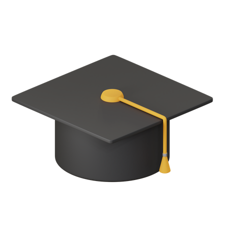 Chapeau de remise de diplôme  3D Icon