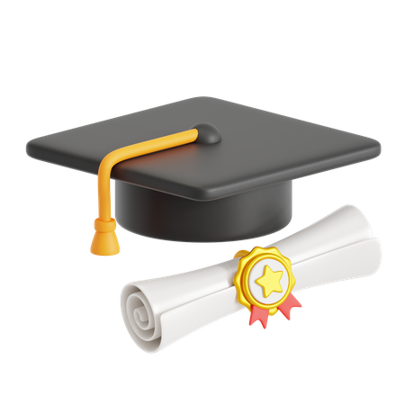 Chapeau de remise de diplôme  3D Icon