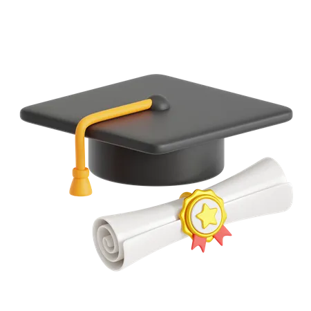 Chapeau de remise de diplôme  3D Icon