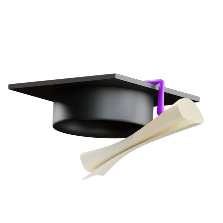 Chapeau de remise de diplôme  3D Icon