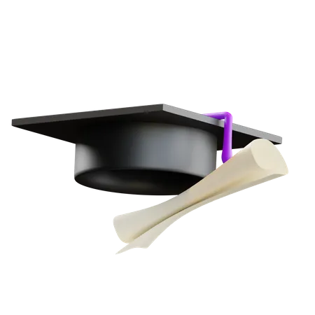 Chapeau de remise de diplôme  3D Icon