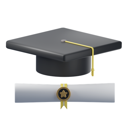 Chapeau de remise de diplôme  3D Icon