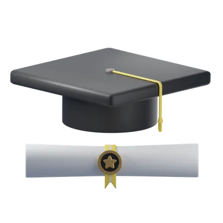 Chapeau de remise de diplôme  3D Icon