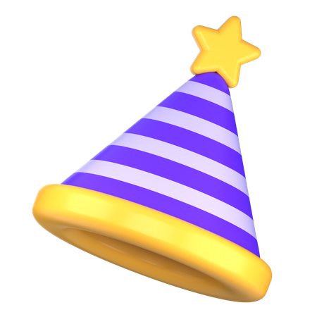 Chapeau de fête du nouvel an  3D Icon