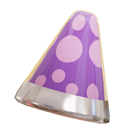 Chapeau de fête violet  3D Icon