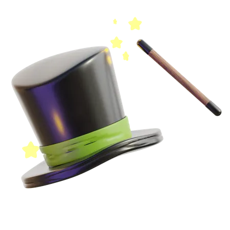 Chapeau de magicien  3D Icon