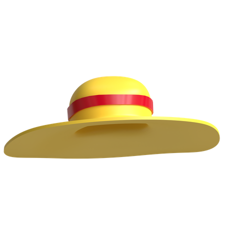 Chapeau de paille  3D Icon