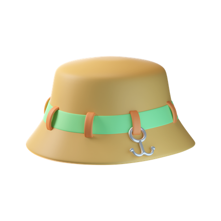 Chapeau de pêche  3D Icon