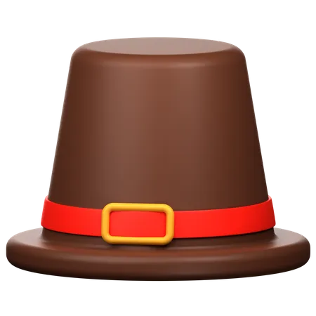 Chapeau de pèlerin  3D Icon