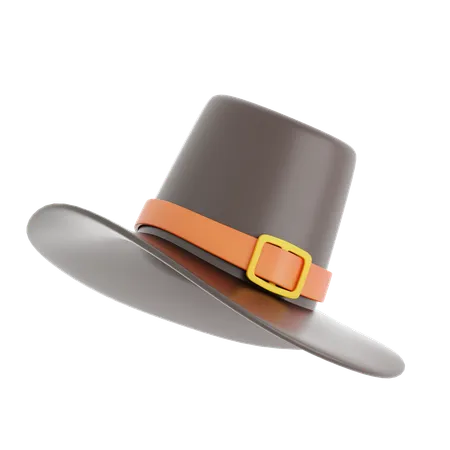 Chapeau de pèlerin  3D Icon