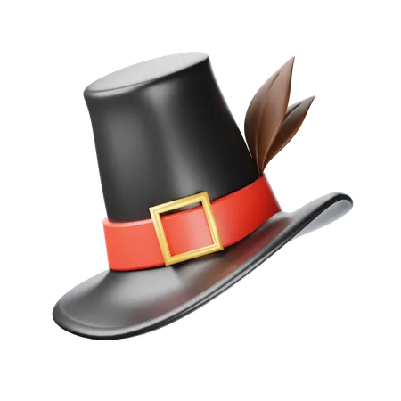 Chapeau de pèlerin  3D Icon