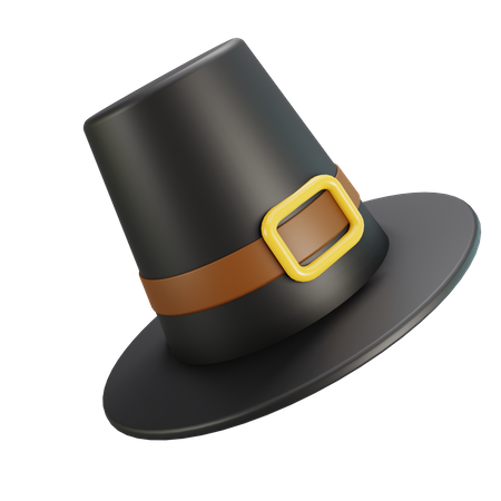 Chapeau de pèlerin  3D Illustration