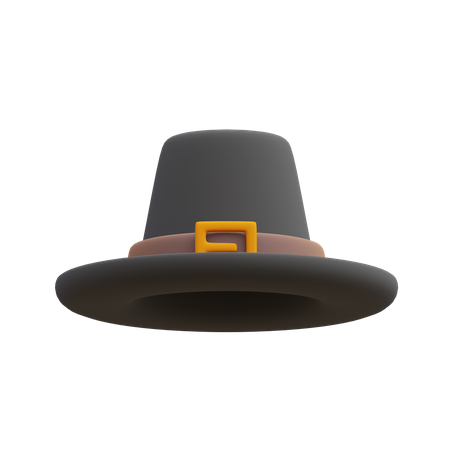 Chapeau de pèlerin  3D Illustration