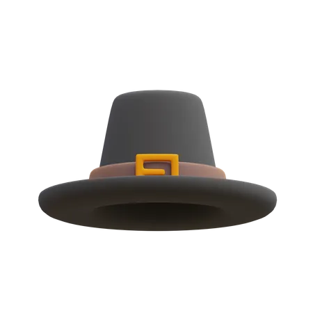 Chapeau de pèlerin  3D Illustration