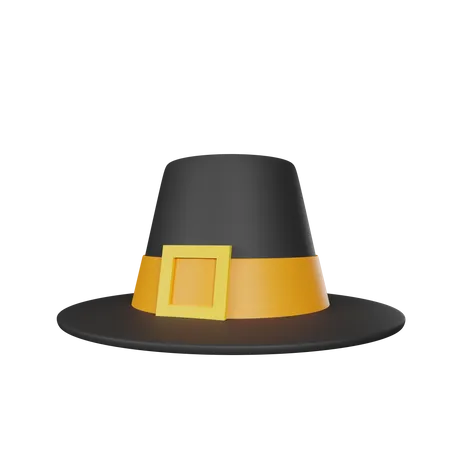 Chapeau de pèlerin  3D Icon