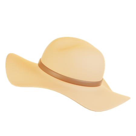 Chapeau de plage  3D Icon