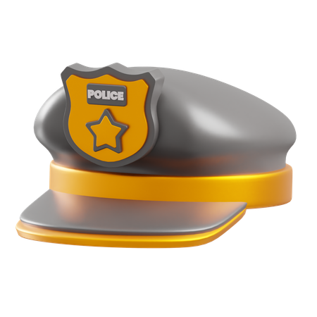 Chapeau de police  3D Icon