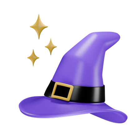 Chapeau de sorcière  3D Icon