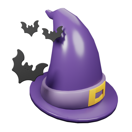 Chapeau de sorcière  3D Illustration
