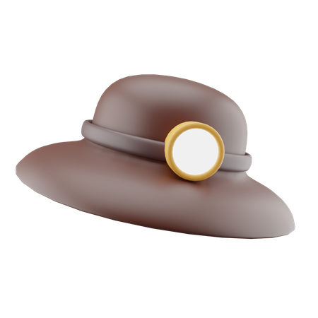 Chapeau de voyage  3D Icon