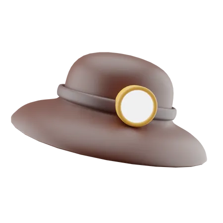 Chapeau de voyage  3D Icon