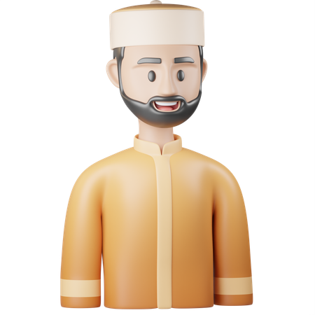 Chapeau homme islamique  3D Icon