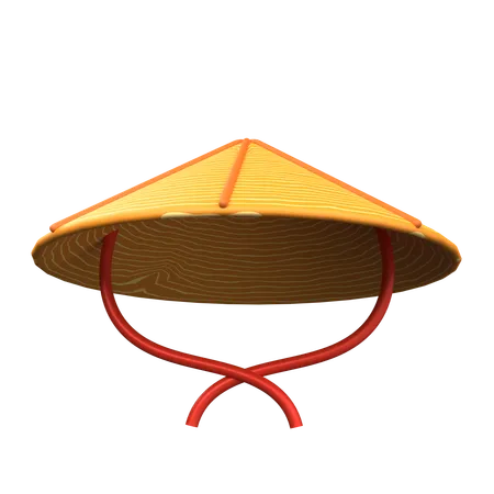 Chapeau japonais  3D Icon