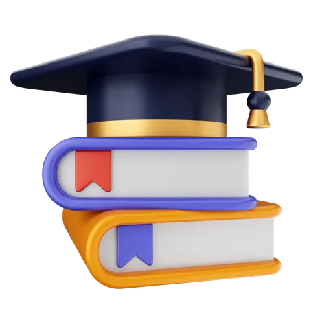 Livres de chapeau éducation  3D Icon