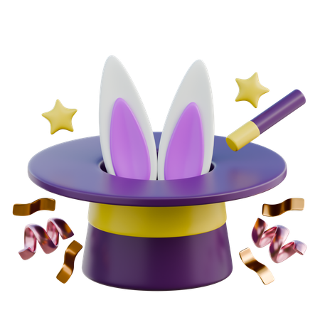 Chapeau magique  3D Icon